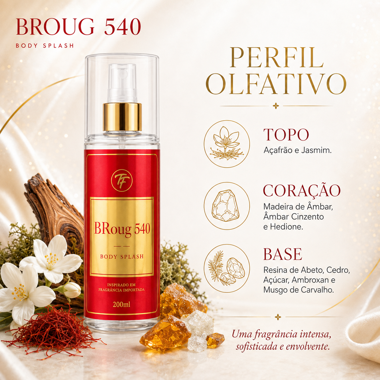Body Splash BRouge 540 200ml - Imagem 3