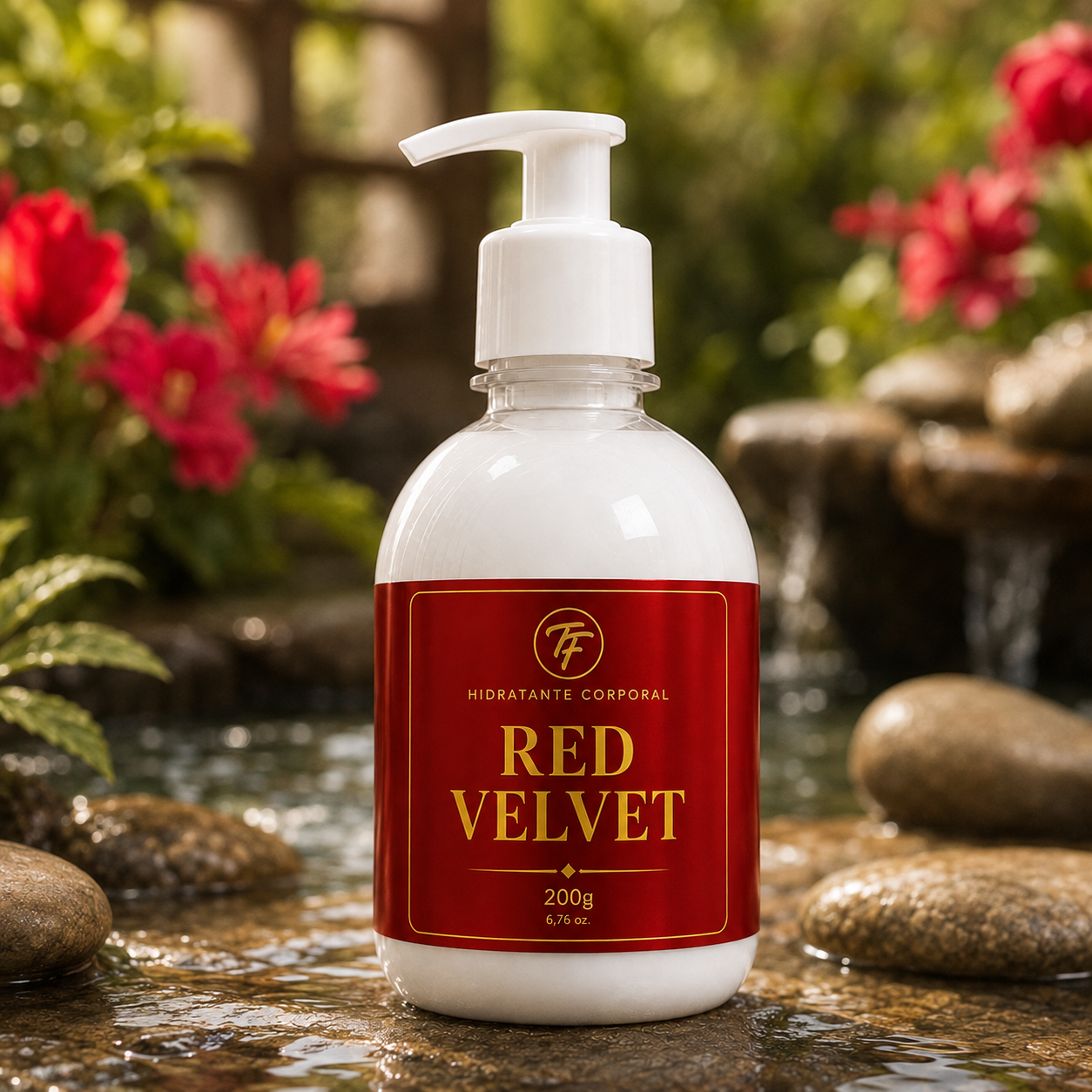 Hidratante Feminino Red Velvet inspirado em perfumes importados